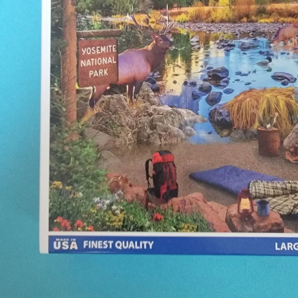 Yosemite National Park White Mountain Puzzles 1000 piece Puzzle Complete NIB